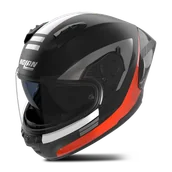 Kaski motocyklowe - Kask Integralny Nolan N60-6 Sport Contrasto Czarny/Pomarańczowy MatowyXL - miniaturka - grafika 1