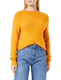 BOSS Damska bluza z dzianiny w kolorze żółtym (Open Yellow), L (DE) - Bluzy damskie - miniaturka - grafika 1