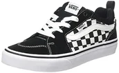 Buty dla dziewczynek - Vans Yt Filmore trampki dziecięce unisex, Checkerboard czarna biała, 36.5 EU - miniaturka - grafika 1