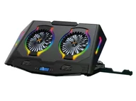 Chłodzenie procesora - Conceptronic ERGO Gaming - Wentylator do notebooka - z 2-portowym hubem USB 2.0, podstawką na smartfon - 43,2 cm (17") - miniaturka - grafika 1