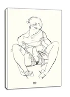 Obrazy i zdjęcia na płótnie - Seated Woman in Chemise, Egon Schiele - obraz na płótnie Wymiar do wyboru: 70x100 cm - miniaturka - grafika 1