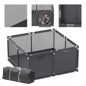 Łóżeczka i kojce - Kojec TULANO Cozy 130 x 130 cm SUCHY BASEN PLAC ZABAW BEZPIECZNY GRAPHITE - miniaturka - grafika 1