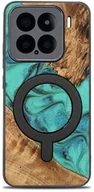 Etui i futerały do telefonów - Bewood Drewniane etui do Xiaomi 15, Unique Turquoise do MagSafe - miniaturka - grafika 1