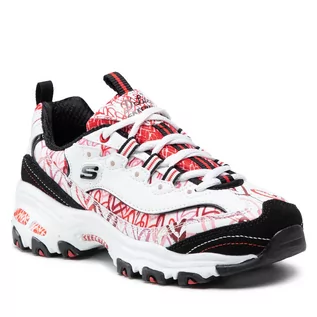 Sneakersy damskie - SKECHERS Sneakersy Cupid Charm 149504/WRBK White/Red/Black - grafika 1