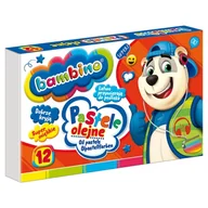 Szkolne artykuły papiernicze - Bambino Pastele Olejne Szkolne Dla Dzieci 12 Kolorów - miniaturka - grafika 1