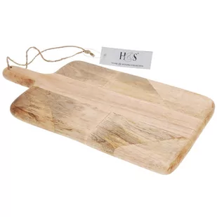 Deska kuchenna, gruba, duża, jasnobrązowa, 42x26x2 cm - Deski do krojenia - miniaturka - grafika 1