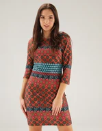 Sukienki - KOLOROWA SUKIENKA 88-K202915 TURCH - Unisono - miniaturka - grafika 1