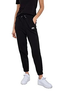 ALPHA INDUSTRIES Damskie spodnie do biegania Basic Jogger Sl Wmn, czarny, L - Spodnie damskie - miniaturka - grafika 1