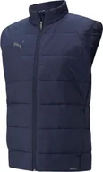 Kamizelki męskie - Puma Kamizelka męska Puma Team Liga Vest Jacket granatowa 657968 06 - miniaturka - grafika 1