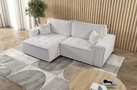 Narożniki - Sofa w kształcie L BOHOO narożnik tkanina Raven jasnobeżowy lewy - miniaturka - grafika 1