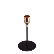 Świeczniki - Altom Świecznik Glamour Czarno-Złoty 14,5Cm Loft - miniaturka - grafika 1