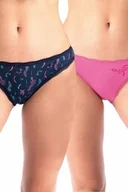 Majtki damskie - Figi damskie bawełniane (2pack) z niskim stanem i koronkowym wykończeniem LPR 535 Key - miniaturka - grafika 1