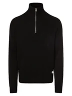 Swetry męskie - Jack & Jones - Sweter męski JJPannel, czarny - miniaturka - grafika 1