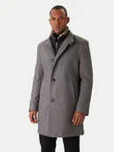 Płaszcze męskie - Bugatti Płaszcz przejściowy 821429-84204 M Szary Regular Fit - miniaturka - grafika 1