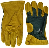 Rękawice robocze - Deltaplus Delta Plus DPCT502BV09 rękawice ze skóry bydlęcej, materiał na grzbiecie dłoni, beżowo-zielone, 09, 60 sztuk - miniaturka - grafika 1