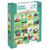 Puzzle - Djeco Dėlionė - Istorija - Trys paršiukai 35 vnt. - miniaturka - grafika 1