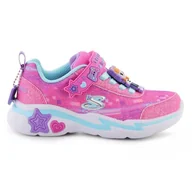 Buty dla dziewczynek - Buty Skechers Snuggle Sneaks Skech Squad Jr 302214L-PKMT różowe - miniaturka - grafika 1