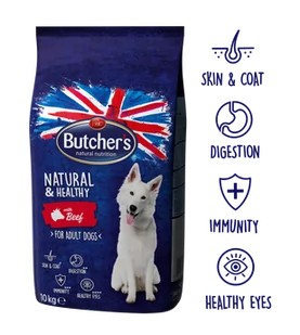 BUTCHER'S Butcher's Natural&Healthy Dog Dry z wołowiną 10kg + niespodzianka dla psa GRATIS! - Sucha karma dla psów - miniaturka - grafika 4
