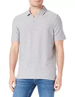 Koszule męskie - bugatti Męska koszula polo, 8150-35024, granatowa-390, regularna, Marine-390, 3XL - miniaturka - grafika 1