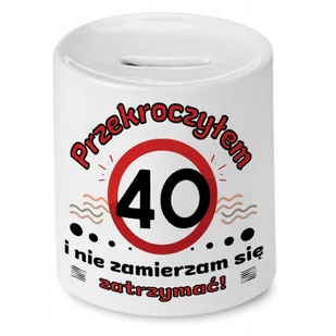 Skarbonka na Urodziny 40 40te 40-te na Prezent z Nadrukiem ze Zdjęciem + Opakowanie na prezent (wzór 02) - Skarbonki Skarbonka na Urodziny 40 40te 40-te na Prezent z Nadrukiem ze Zdjęciem + Opakowanie na prezent (wzór 02) - Skarbonki - miniaturka - grafika 1