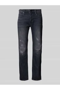 Jeansy o kroju slim fit z przetarciami - G-Star Raw - Spodnie męskie - miniaturka - grafika 1