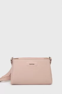 Torebki damskie - Calvin Klein torebka kolor różowy - grafika 1