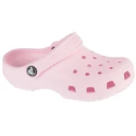 Buty dla dziewczynek - Klapki Crocs Classic Clog Jr 206991-6ZW różowe - miniaturka - grafika 1