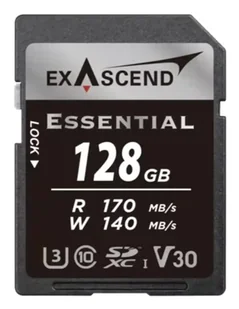 Exascend ESSENTIAL 128 GB SDXC UHS-I Klasa 10 EX128GSDU1-S - Karty pamięci - miniaturka - grafika 1