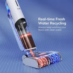 ILIFE W90 Cordless Wet Dry Vacuum Cleaner, 3 in 1 Vacuum Mop and Wash, Self-Cleaning, 700ml Water Tank, 30Mins Runtime - Odkurzacze pionowe - miniaturka - grafika 3