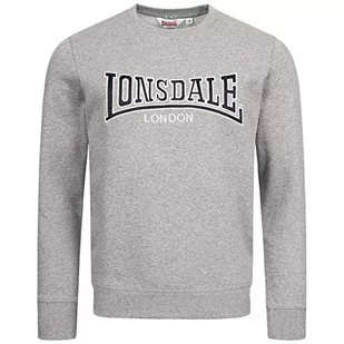 Lonsdale Bluza męska Berger Lp181 szary Marl Grey S - Bluzy męskie - miniaturka - grafika 1