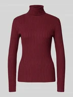 Swetry damskie - Bluzka z długim rękawem o kroju slim fit z mieszanki wiskozy model ‘Dolli’ - miniaturka - grafika 1