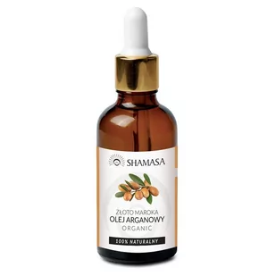 SHAMASA SHAMASA OLEJ ARGANOWY - ZŁOTO MAROKA 100% 50ML - Olejki do ciała i włosów - miniaturka - grafika 1