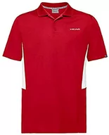 Koszulki męskie - Head Club Tech męska koszulka polo czerwony czerwony S 811339-RD S - miniaturka - grafika 1