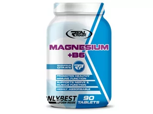 Real Pharm RealPharm Magnesium+B6 - 90 tabs (170077) - Witaminy i minerały dla sportowców - miniaturka - grafika 1