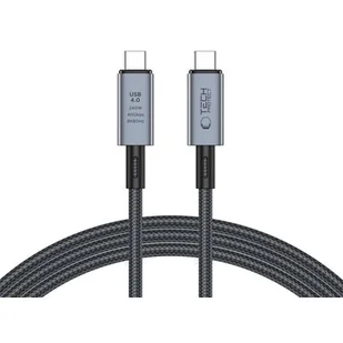 Kabel USB Typ-C - USB Typ-C TECH-PROTECT UltraBoost Max USB 4.0 8K 40GBPS PD240W 2 m Szary - Kable USB - miniaturka - grafika 1