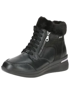 Caprice Damskie ciepłe buty 9-26105-43, modne kozaki, Black Comb, 40 EU szerokie, czarny Comb, 40 EU Weit - Kozaki damskie - miniaturka - grafika 1