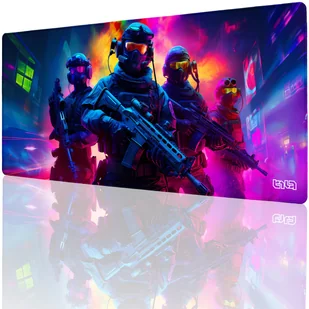 PODKŁADKA POD KLAWIATURĘ Neon Squad 90x40 TILT Prezent Dla gracza Duża - Podkładki pod mysz PODKŁADKA POD KLAWIATURĘ Neon Squad 90x40 TILT Prezent Dla gracza Duża - Podkładki pod mysz - miniaturka - grafika 1