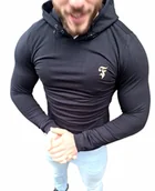 Bluzy sportowe męskie - Bluza męska elastyczna sportowa - kangurka Furia - miniaturka - grafika 1