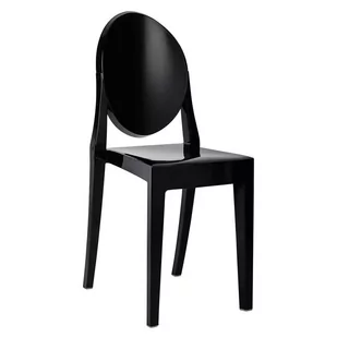 Krzesło VICTORIA czarne poliwęglan (111-APC.CZARNY) - Krzesła - miniaturka - grafika 1