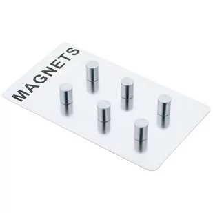 Zeller Magnesy do notatek stal nierdzewna 6 sztuk ZELLER B005FPCMOW - Dekoracje domu - miniaturka - grafika 1