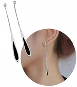 Kolczyki - Kolczyki srebrne ze stali chirurgicznej 316L posrebrzane 18K - miniaturka - grafika 1