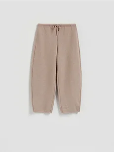 Reserved - Spodnie z dodatkiem wiskozy - brązowy - Spodnie damskie - miniaturka - grafika 1