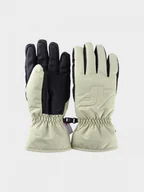 Rękawiczki - Damskie rękawice narciarskie 4F 4FWAW24AFGLF144 - zielone - miniaturka - grafika 1