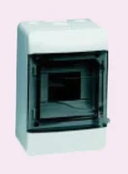 Rozdzielnie elektryczne - Rozdzielnica natynkowa 1x16+5x10mm2, 5 modułów, zaciski PE+N z drzwiczkami IP55 - miniaturka - grafika 1