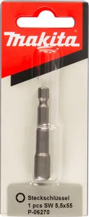 Makita MAKITA NASADKA MAGNETYCZNA 1/4" HEX 5,5x55mm - Klucze i nasadki - miniaturka - grafika 1