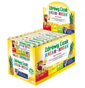 Zdrowy Lizak Zdrowy Lizak Mniam ananas 40szt 3Y42CR 3Y42CR SAM  SAM - Witaminy i minerały - miniaturka - grafika 1