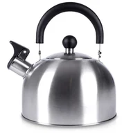 Czajniki na gaz - Excellent Houseware Czajnik z gwizdkiem stalowy srebrny 2,5 l - miniaturka - grafika 1