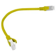 Patchcordy - Lanberg Patch cord kat.5E 0.25M żółty PCU5-10CC-0025-Y - miniaturka - grafika 1
