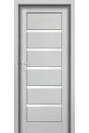 Drzwi wewnętrzne - Pol-Skone Dzwi Wewnętrzne Z Szybą Unito W03 Laminowane Platino - miniaturka - grafika 1