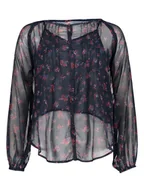 Bluzki damskie - Pepe Jeans Bluzka w kolorze granatowym - miniaturka - grafika 1